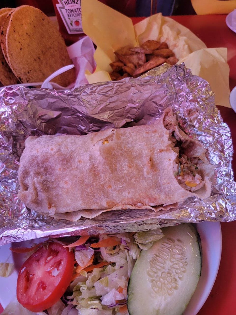 Shrimp Burrito Plate